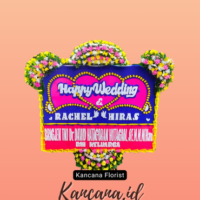 Papan Karangan Bunga Pernikahan