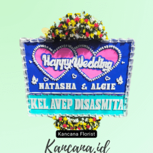 Papan Karangan Bunga Pernikahan